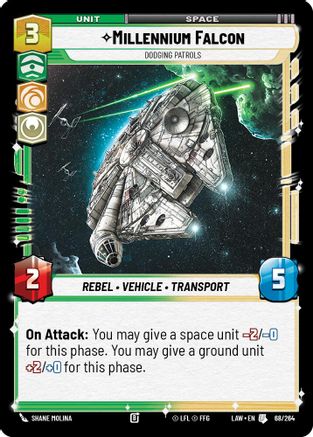 Millennium Falcon - Dodgin Patrols (68/264) - A Lawless Time