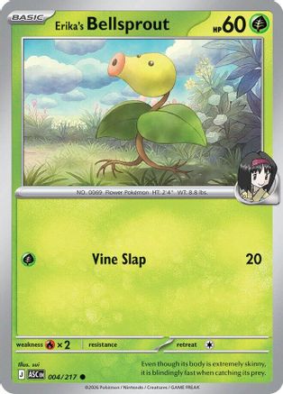 Erika's Bellsprout (004) - Reverse Holofoil ME Ascended Heroes - Common