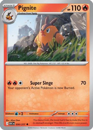 Pignite (030) - Reverse Holofoil ME Ascended Heroes - Uncommon