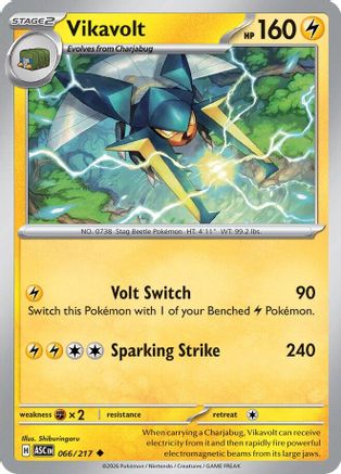 Vikavolt (066/217) - Reverse Holofoil ME Ascended Heroes - Uncommon