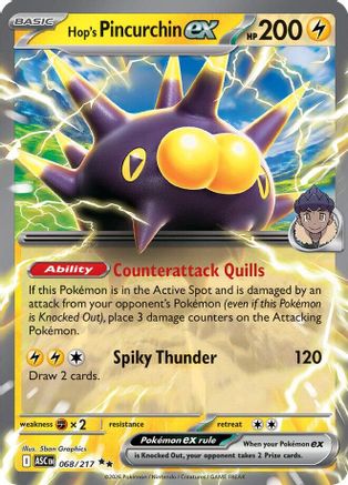 Hop's Pincurchin ex (068) - Holofoil ME Ascended Heroes - Double Rare