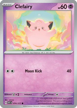 Clefairy (074) - Reverse Holofoil ME Ascended Heroes - Common