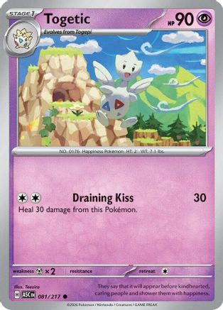Togetic (081) - Reverse Holofoil ME Ascended Heroes - Common