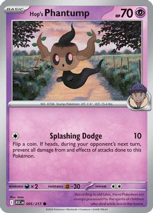 Hop's Phantump (095) - Reverse Holofoil ME Ascended Heroes - Common