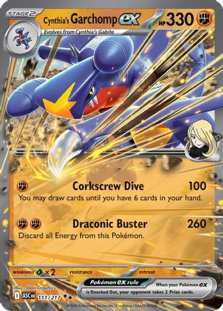 Cynthia's Garchomp ex (111) - Holofoil ME Ascended Heroes - Double Rare