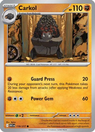 Carkol (119) - Reverse Holofoil ME Ascended Heroes - Common