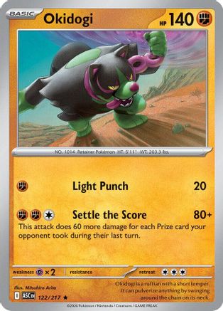 Okidogi (122) - Reverse Holofoil ME Ascended Heroes - Rare