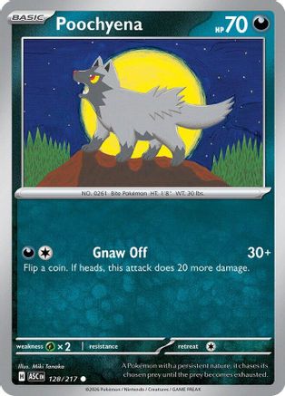 Poochyena (128) - Reverse Holofoil ME Ascended Heroes - Common