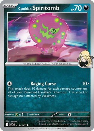 Cynthia's Spiritomb (133/217) - Reverse Holofoil ME Ascended Heroes - Uncommon