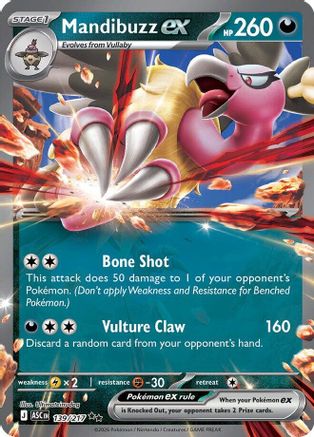 Mandibuzz ex (139) - Holofoil ME Ascended Heroes - Double Rare