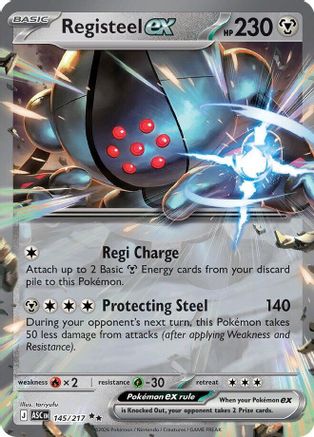 Registeel ex (145) - Holofoil ME Ascended Heroes - Double Rare