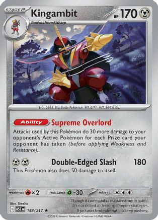 Kingambit (148) - Holofoil ME Ascended Heroes - Rare