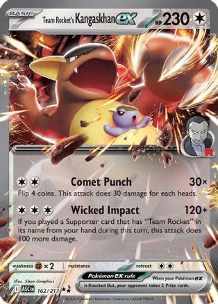 Team Rocket's Kangaskhan ex (162) - Holofoil ME Ascended Heroes - Double Rare