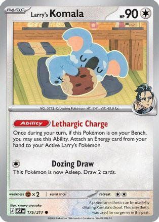 Larry's Komala (175) - Reverse Holofoil ME Ascended Heroes - Common