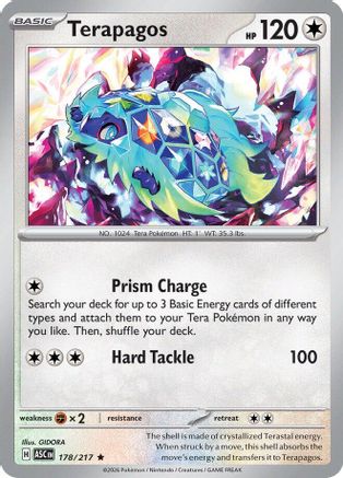 Terapagos (178) - Reverse Holofoil ME Ascended Heroes - Rare