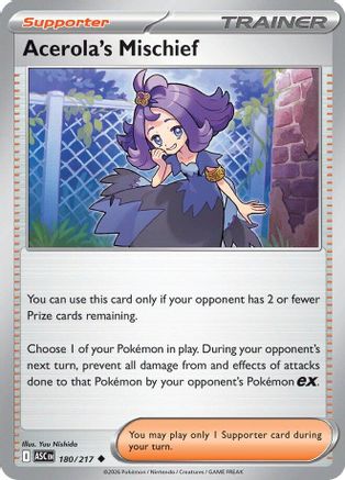 Acerola's Mischief (180) - Reverse Holofoil ME Ascended Heroes - Uncommon
