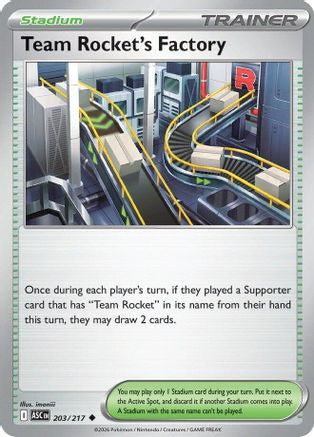 Team Rocket's Factory (203) ME Ascended Heroes - Uncommon