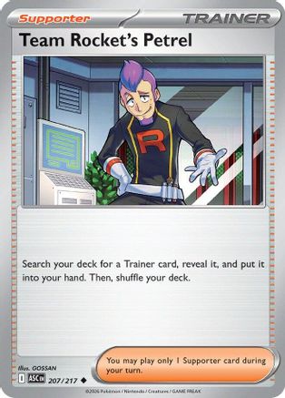 Team Rocket's Petrel (207) ME Ascended Heroes - Uncommon
