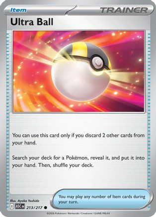 Ultra Ball (213/217) - Reverse Holofoil ME Ascended Heroes - Common