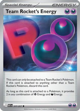 Team Rocket's Energy (217) - Reverse Holofoil ME Ascended Heroes - Uncommon