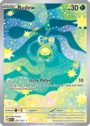 Budew (221/217) - Holofoil ME Ascended Heroes - Illustration Rare