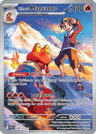 Ethan's Magcargo (222/217) - Holofoil ME Ascended Heroes - Illustration Rare