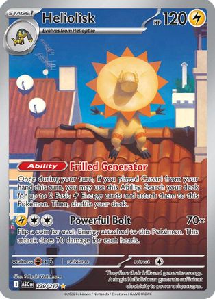 Heliolisk (229/217) - Holofoil ME Ascended Heroes - Illustration Rare