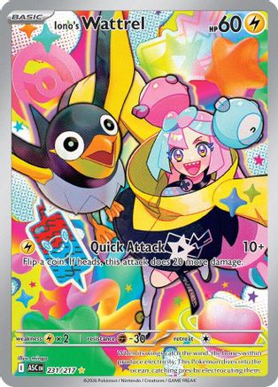 Iono's Wattrel (231/217) - Holofoil ME Ascended Heroes - Illustration Rare