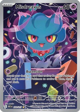 Misdreavus (233/217) - Holofoil ME Ascended Heroes - Illustration Rare