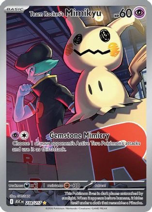 Team Rocket's Mimikyu (238/217) - Holofoil ME Ascended Heroes - Illustration Rare