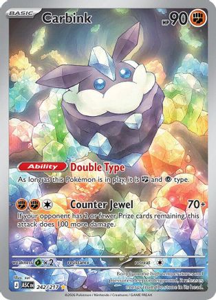 Carbink (242/217) - Holofoil ME Ascended Heroes - Illustration Rare