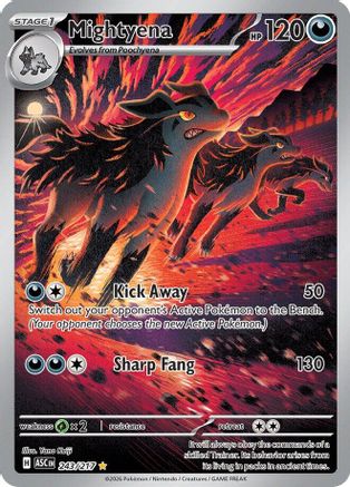 Mightyena (243/217) - Holofoil ME Ascended Heroes - Illustration Rare