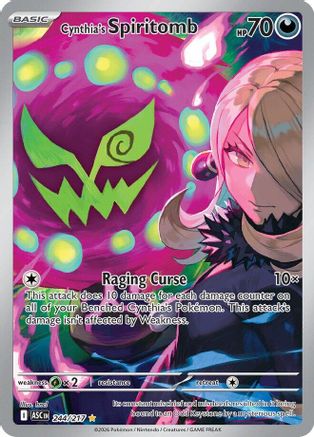Cynthia's Spiritomb (244/217) - Holofoil ME Ascended Heroes - Illustration Rare