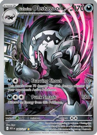 Galarian Obstagoon (245/217) - Holofoil ME Ascended Heroes - Illustration Rare
