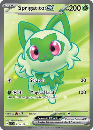 Sprigatito ex (251) - Holofoil ME Ascended Heroes - Ultra Rare