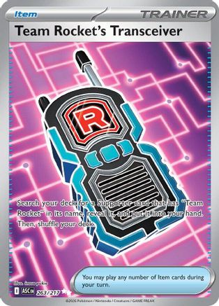 Team Rocket's Transceiver (263/217) - Holofoil ME Ascended Heroes - Ultra Rare