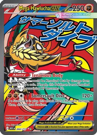 Mega Hawlucha ex (268/217) - Holofoil ME Ascended Heroes - Mega Attack Rare