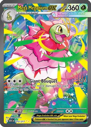 Mega Meganium ex (272/217) - Holofoil ME Ascended Heroes - Special Illustration Rare