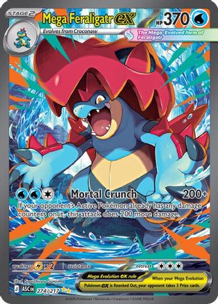 Mega Feraligatr ex (274/217) - Holofoil ME Ascended Heroes - Special Illustration Rare