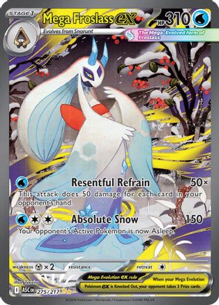 Mega Froslass ex (275/217) - Holofoil ME Ascended Heroes - Special Illustration Rare