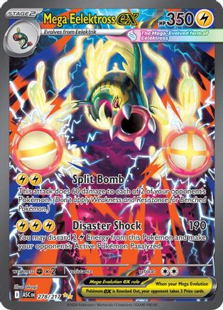 Mega Eelektross ex (278/217) - Holofoil ME Ascended Heroes - Special Illustration Rare