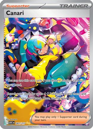 Canari (291/217) - Holofoil ME Ascended Heroes - Special Illustration Rare