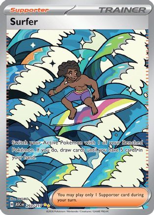 Surfer (293/217) - Holofoil ME Ascended Heroes - Special Illustration Rare
