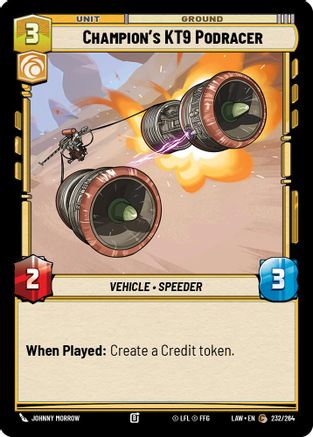 Champion's KT-9 Podracer (232/264) - A Lawless Time
