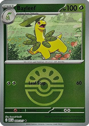 Bayleef (Friend Ball) (009) - Reverse Holofoil ME Ascended Heroes - Uncommon