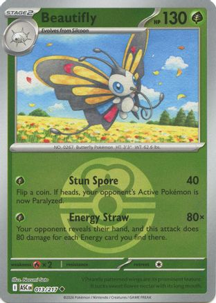Beautifly (Love Ball) (013/217) - Reverse Holofoil ME Ascended Heroes - Uncommon