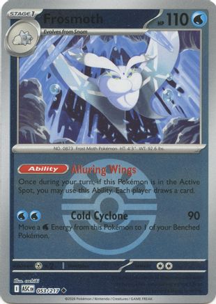 Frosmoth (Friend Ball) (053) - Reverse Holofoil ME Ascended Heroes - Uncommon