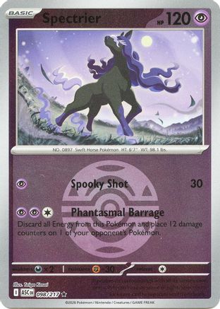 Spectrier (Dusk Ball) (098/217) - Reverse Holofoil ME Ascended Heroes - Rare