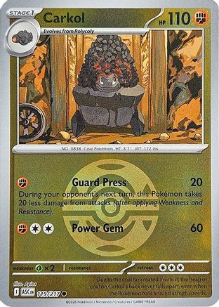 Carkol (Dusk Ball) (119) - Reverse Holofoil ME Ascended Heroes - Common