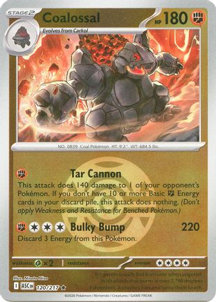 Coalossal (Dusk Ball) (120) - Reverse Holofoil ME Ascended Heroes - Rare